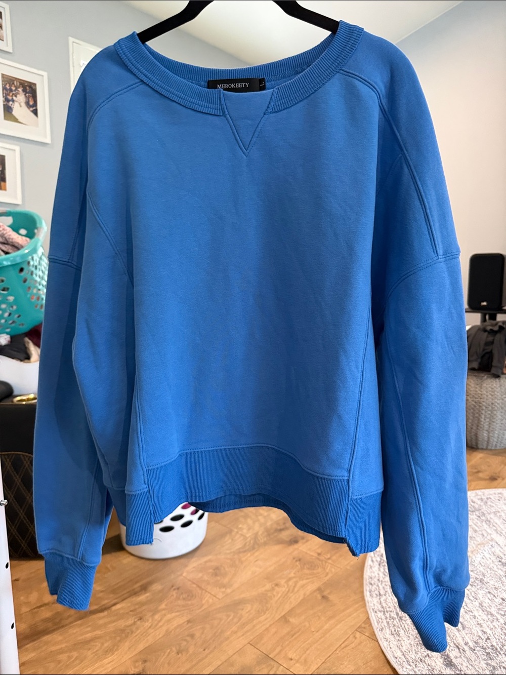 Women's Blue Crewneck Sweatshirt